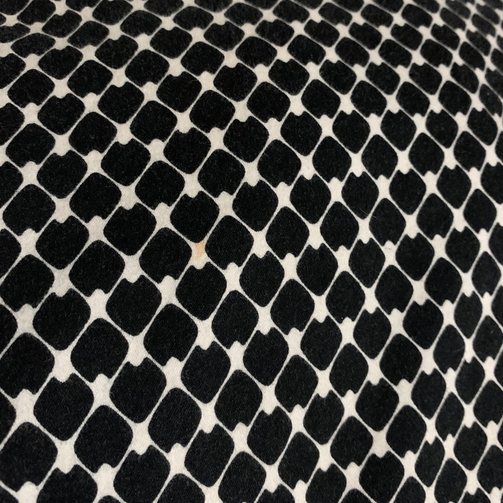 Plus Size 18 Crop Pants Black & White Flare Leg